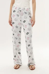 Canada Weather Gear Cat Print Long Pajama Pants