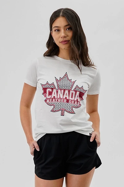 Canada Weather Gear Maple Leaf Print Tee - White