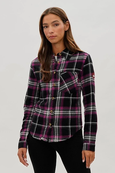 Canada Weather Gear Button Up Flannel Shirt