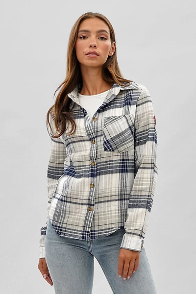 Canada Weather Gear Button Up Flannel Shirt