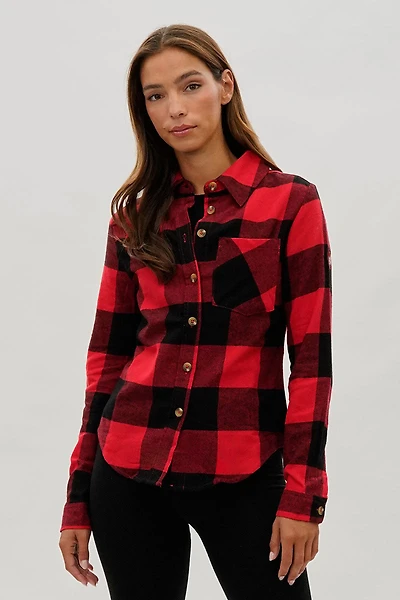 Button Up Flannel Shirt