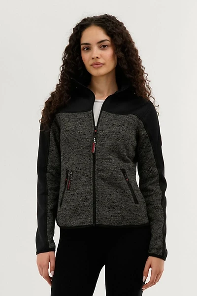 Canada Weather Gear Zip Up Knit Lightweight Jacket