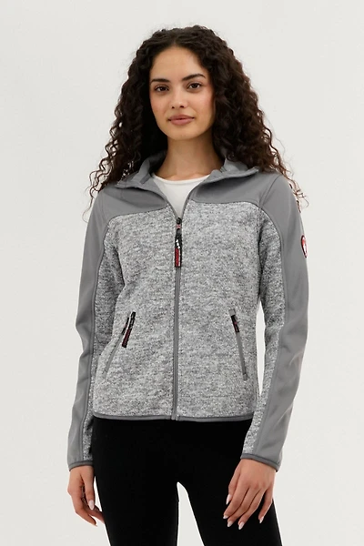Canada Weather Gear Zip Up Knit Lightweight Jacket