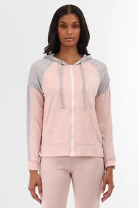 Lightweight Zip Up Hoodie - Pink