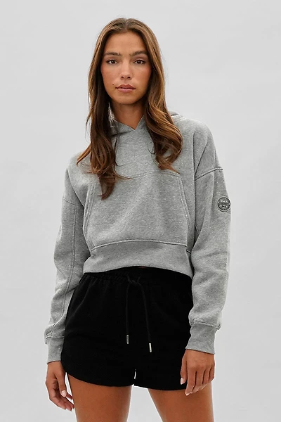Fahrenheit Cropped Drop Shoulder Hoodie