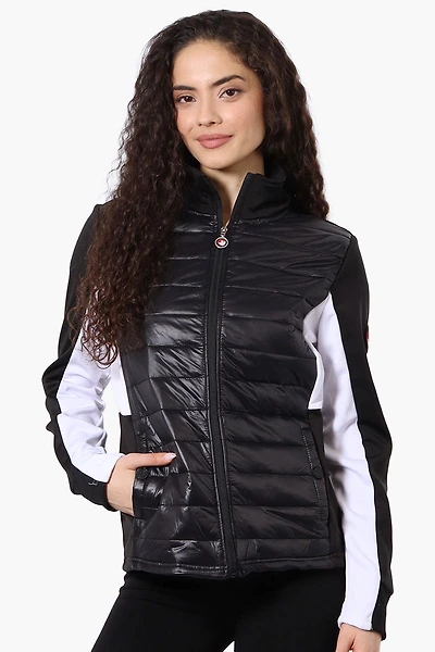 Canada Weather Gear Nylon Puffer Lightweight Jacket - Black