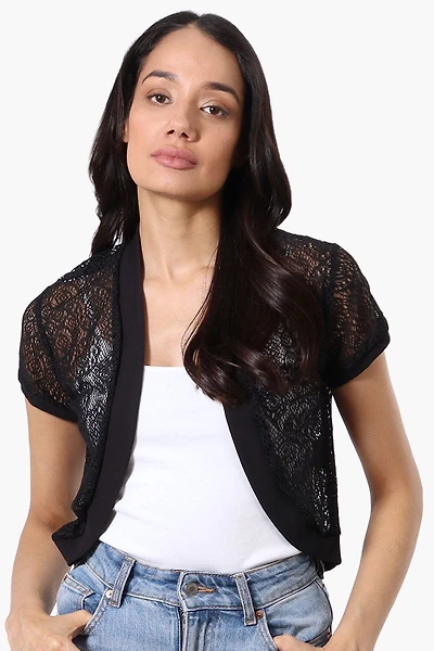 Impress Open Lace Shrug Cardigan