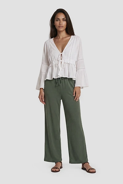 Tie-Up Flowy Pants