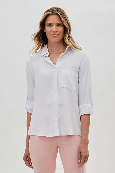 Vintage Classic Button Down Shirt - White