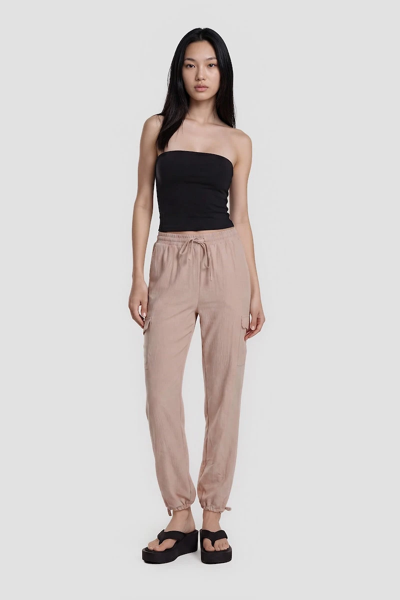 Tie-Up Pants With Big Pockets