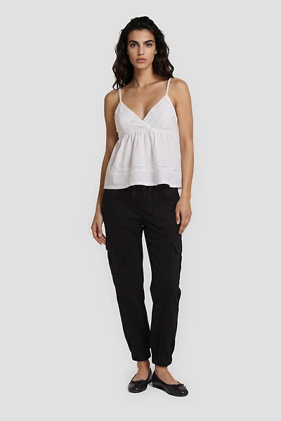 Tie-Up Pants With Side Pockets