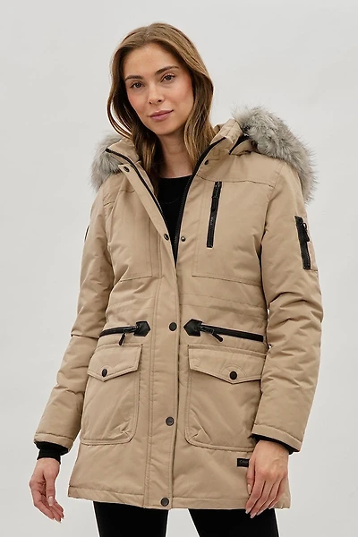 Canada Weather Gear Faux Fur Lined Parka Jacket