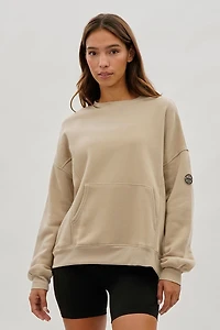 Fahrenheit Drop Shoulder Kangaroo Pocket Sweatshirt