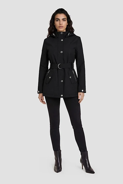 Lightweight Jacket With Silver Toned Hardware