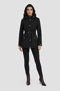 Lightweight Jacket With Silver Toned Hardware