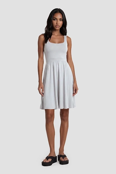 Scoop Neck Sleeveless Dress