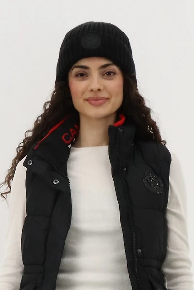 Canada Weather Gear Gloves and Ribbed Knit Hat