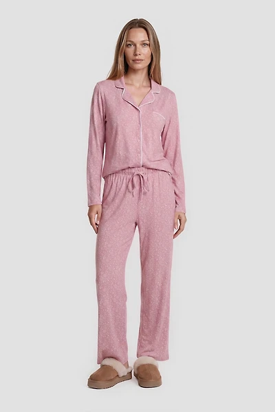 Long Pajama Pants - Pink