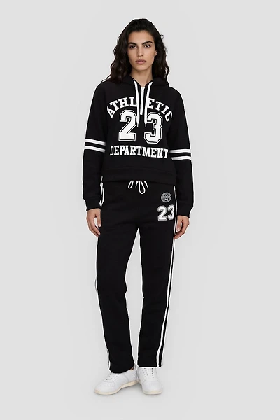 Sweatpants With Stripes And Drawstrings