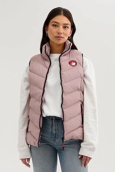 Canada Weather Gear Chevron Bubble Vest - Pink