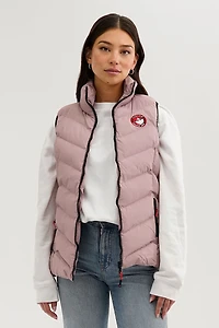 Chevron Bubble Vest - Pink
