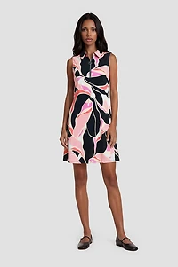 Sleeveless Half Zip Day Dress