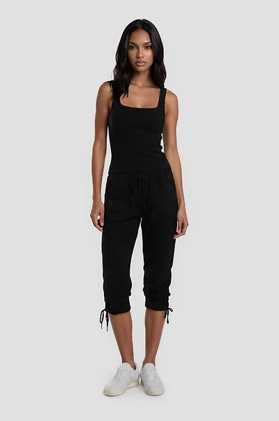 Cotton Stretch Capris