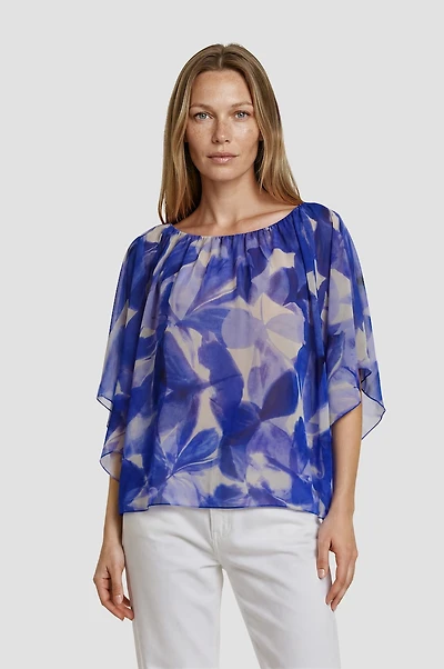 Printed Flutter Top