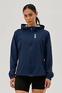 Hooded Zip Up Lightweight Jacket - Navy