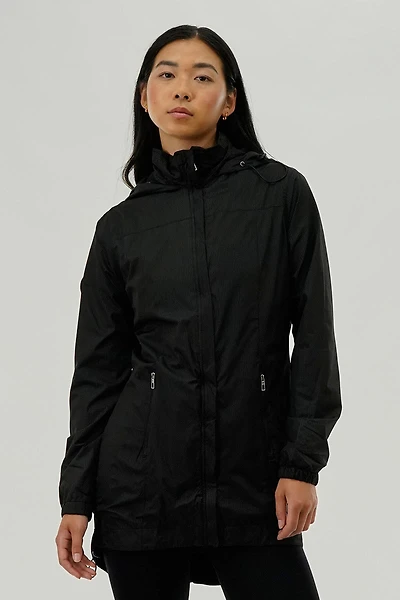 Canada Weather Gear Long Hooded Lightweight Jacket