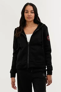 Fahrenheit Classic Zip Up Hoodie - Black