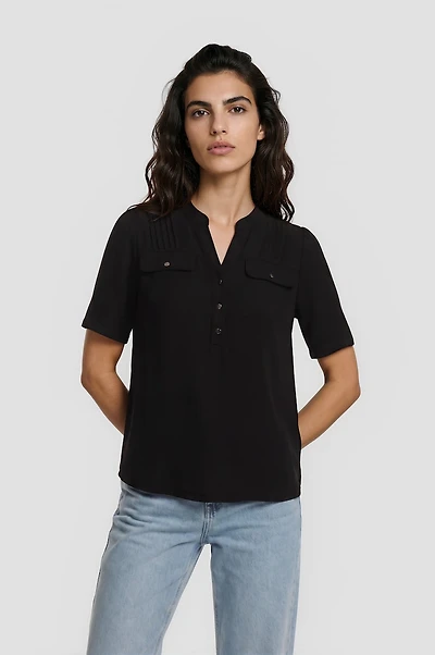 Half Button Up Shirt