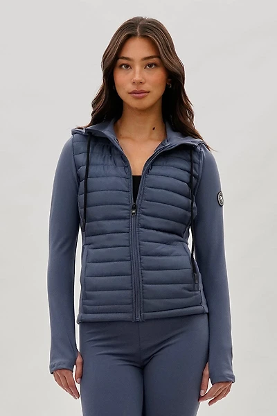 Super Triple Goose Puffer Active Lightweight Jacket - Grey