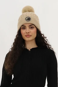 Canada Weather Gear Gloves and Cable Knit Hat