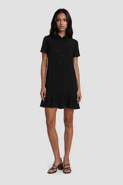 Short Sleeve Tiered Dress