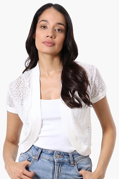 Impress Open Lace Shrug Cardigan