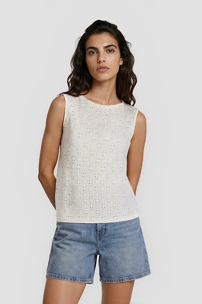 Cowl Neck Top - White