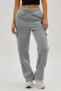 Fahrenheit Wide Leg Cargo Sweatpants