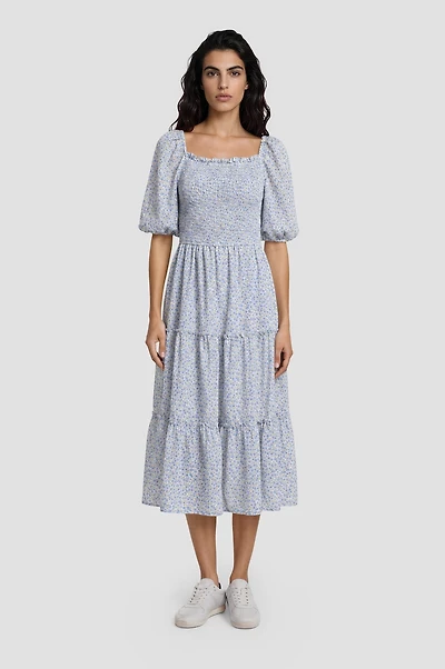 Tiered Smock Maxi Dress