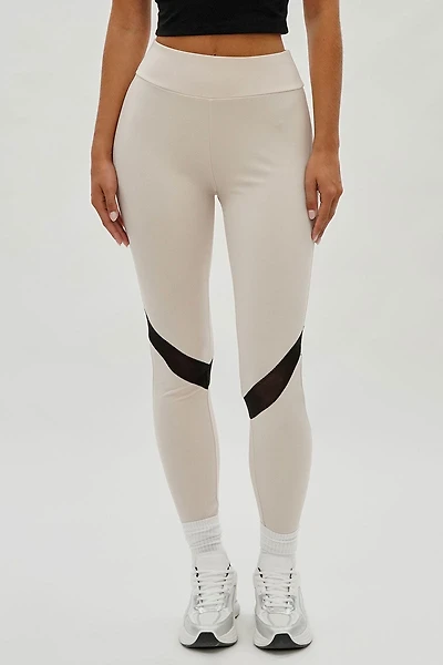 Super Triple Goose Mesh Detail Leggings
