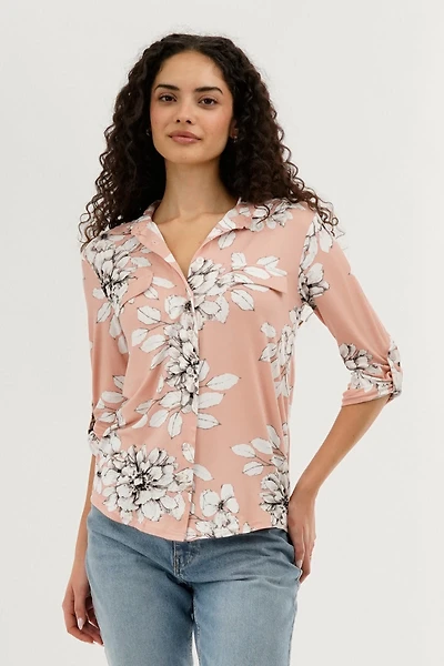 Majora Floral Button Up Blouse