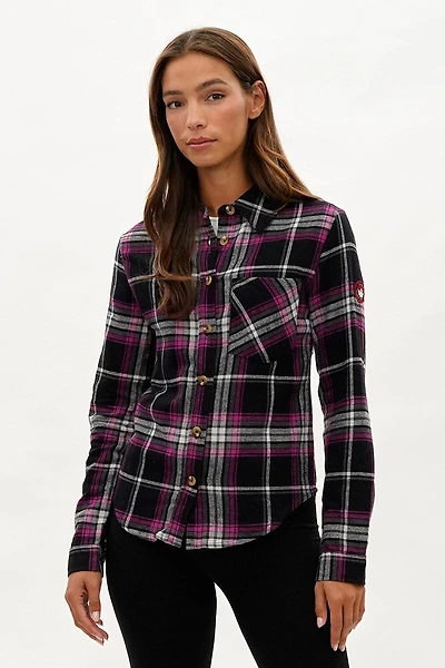 Canada Weather Gear Button Up Flannel Shirt