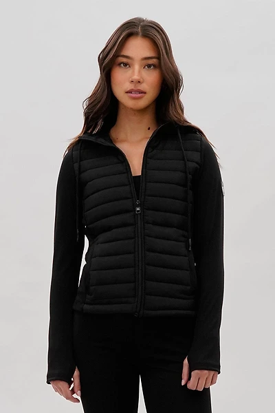 Super Triple Goose Puffer Active Lightweight Jacket - Black