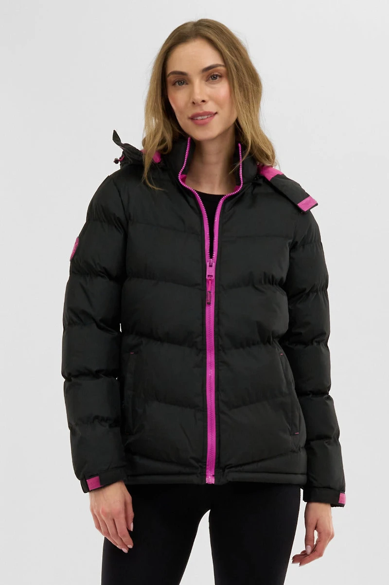 Canada Weather Gear Chevron Bubble Bomber Jacket