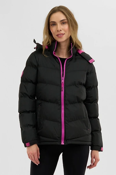 Canada Weather Gear Chevron Bubble Bomber Jacket