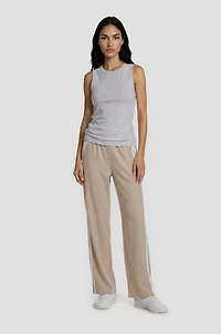 Contrast Wide Leg Pants