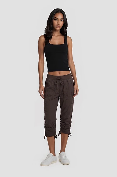Cotton Stretch Capris