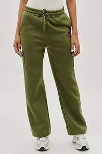 Fahrenheit Wide Leg Cargo Sweatpants