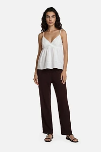 Wide Leg Pants - Brown