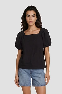 Square Neck Bell Sleeve Top